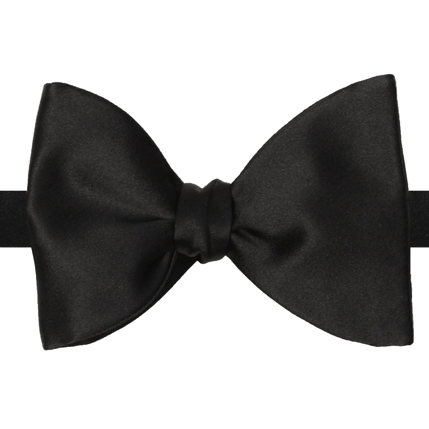 Hranek Black Silk Satin Bow Tie by La Bowtique