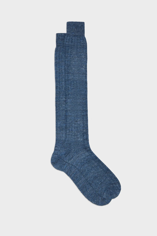 Bresciani Denim Linen Socks Pack of 3